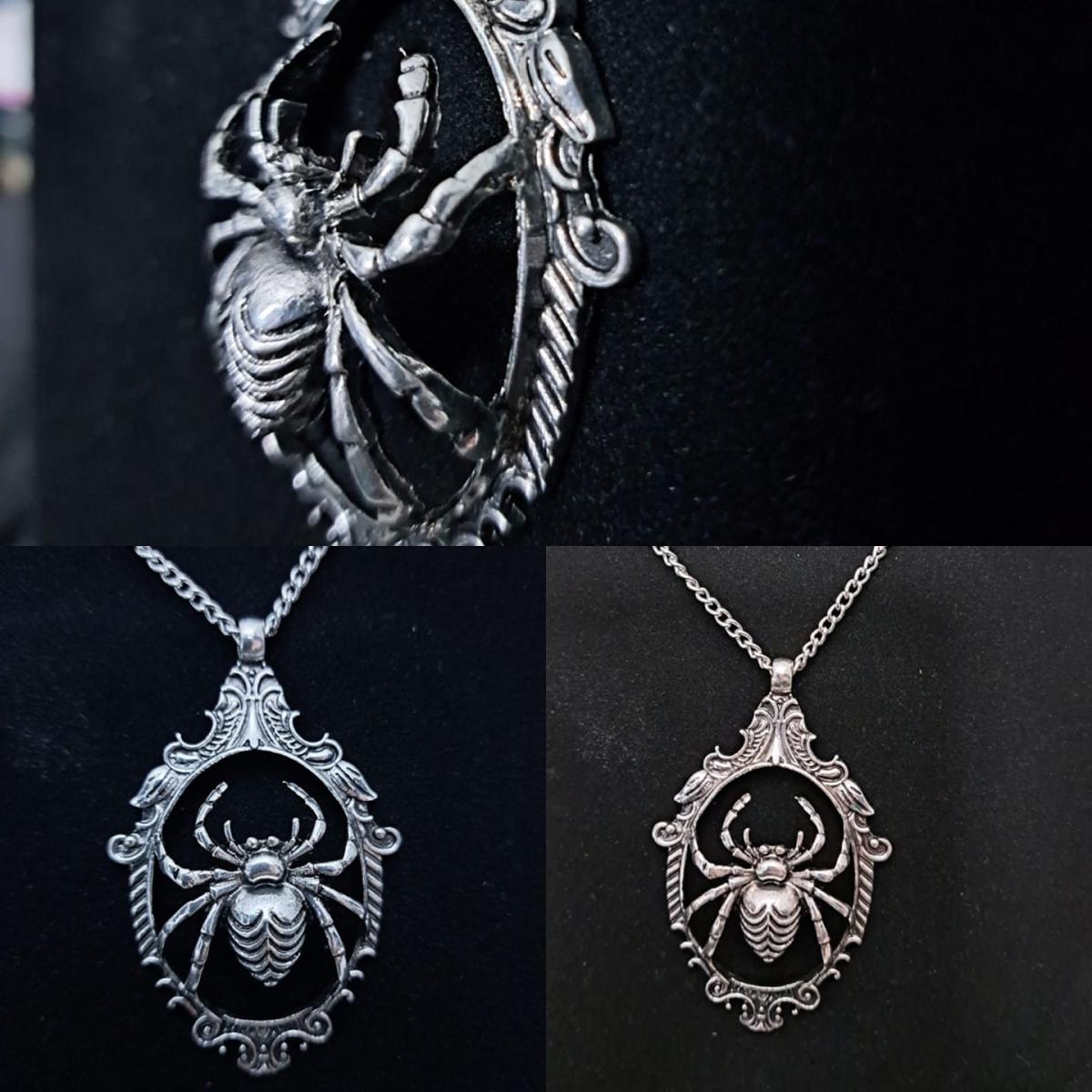 Spider Chonky Boi Necklace. Only one of these available with silver chain. picture