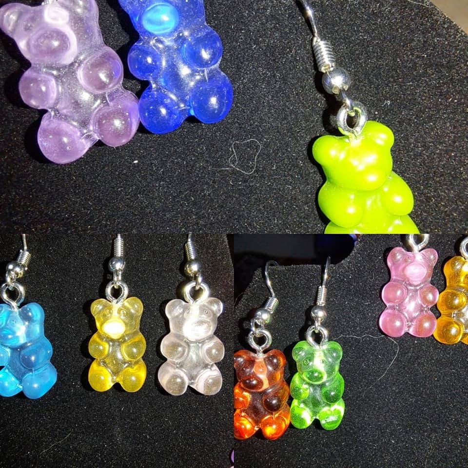 Gummy Bears Earrings Mix and Match Colors - YOU MUST ADD 2 to your cart or you will not get a full pair of earrings picture