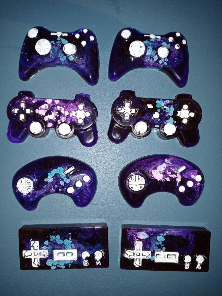Video Game Controller Charm Pendant Jewelry Keychain - Resin - Custom Color - Playstation, XBOX, Nintendo, Sega picture