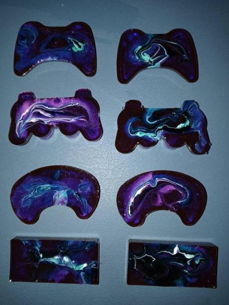 Video Game Controller Charm Pendant Jewelry Keychain - Resin - Custom Color - Playstation, XBOX, Nintendo, Sega picture