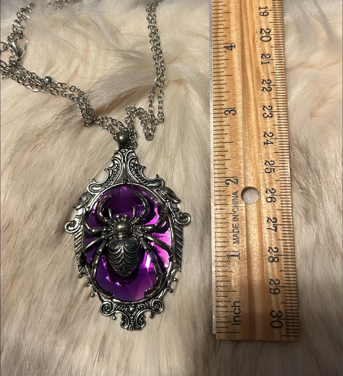 Spider Chonky Boi Necklace. Only one of these available with silver chain. picture