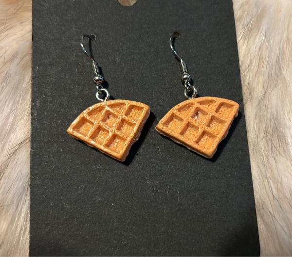 Waffle Jewelry Only one available. Earrings, Necklace or Keyring
