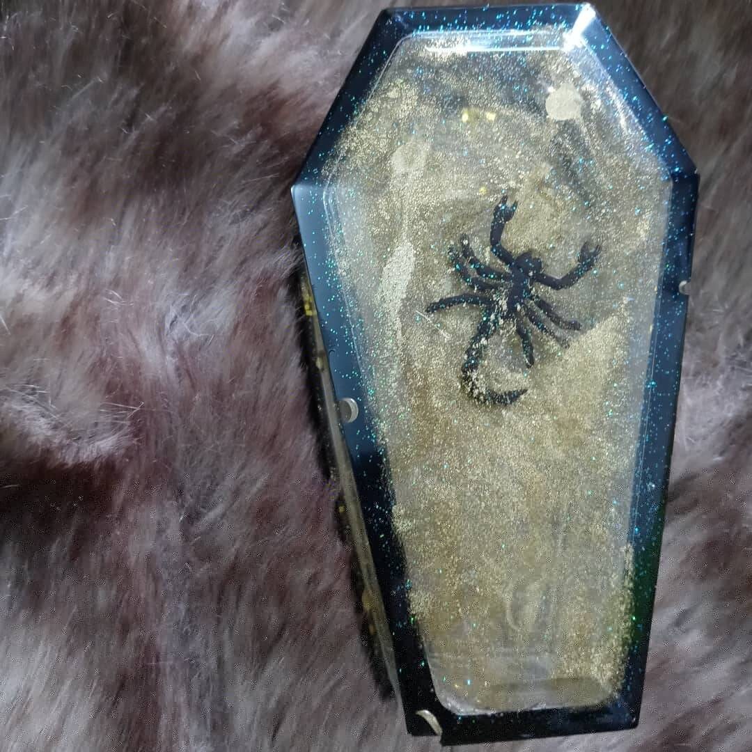 Scorpion Coffin Trinket Jewelry Box Resin picture