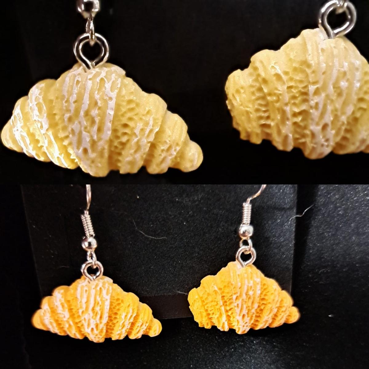 Oui oui Crossaints or Scone? Pastry Chef Jewelry. Only one available. Earrings, Necklace or Keyring picture