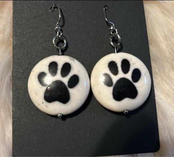 Toe Beans Ceramic Bead Earrings
