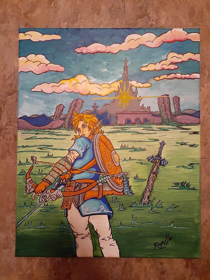 Large Legend of Zelda Fan Art Painting picture