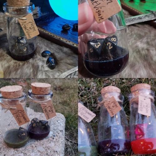 Dice Rolling Potion Bottles picture