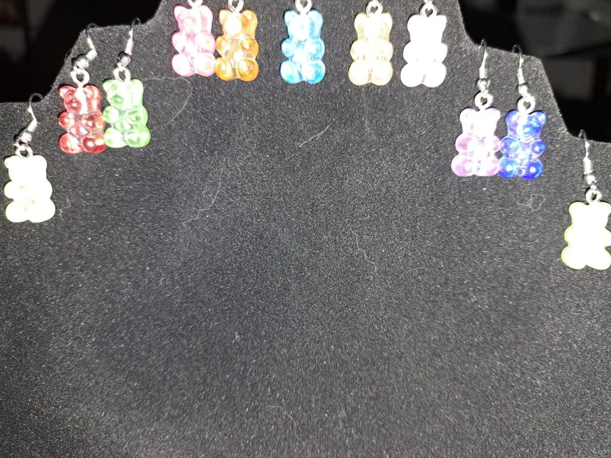 Gummy Bears Earrings Mix and Match Colors - YOU MUST ADD 2 to your cart or you will not get a full pair of earrings picture