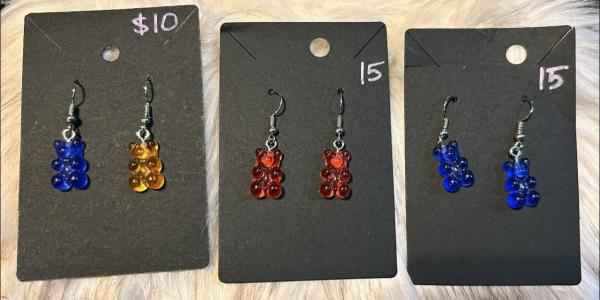 Gummy Bears Earrings Mix and Match Colors - YOU MUST ADD 2 to your cart or you will not get a full pair of earrings