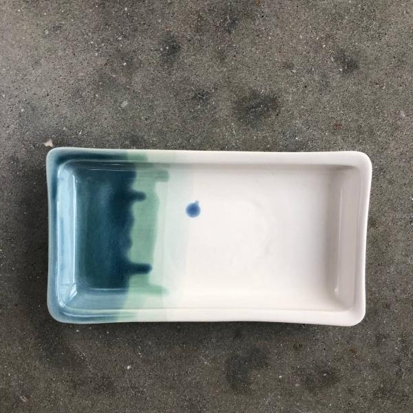 Shades of Blue Ceramic Tray picture