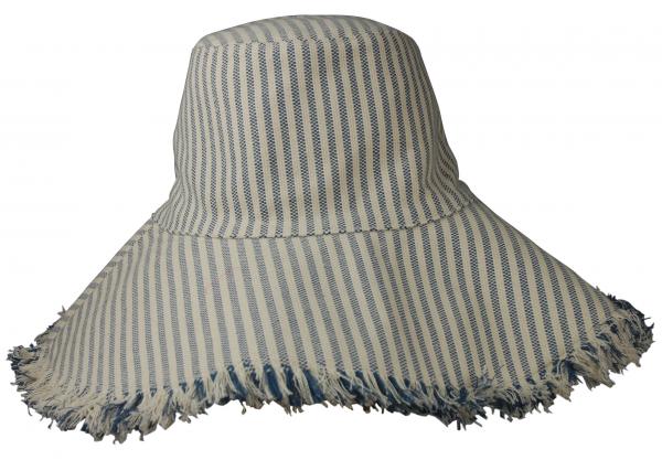 Denim Stripe PACKABLE Bucket Hat