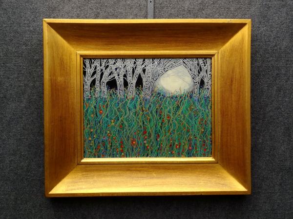 Moonlit Field, Framed Painting