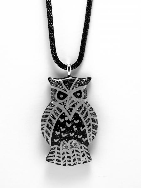Novel Night Owl Pendant in pinks - see variations picture