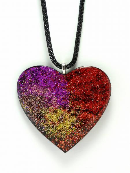 Heartfelt Pendant Ornaments in pink red gold - see variations