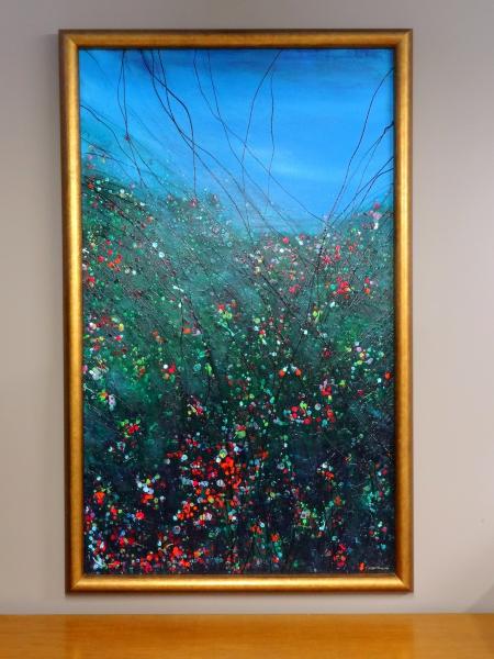 Secret Garden, Large Painting 42" x 66" framed