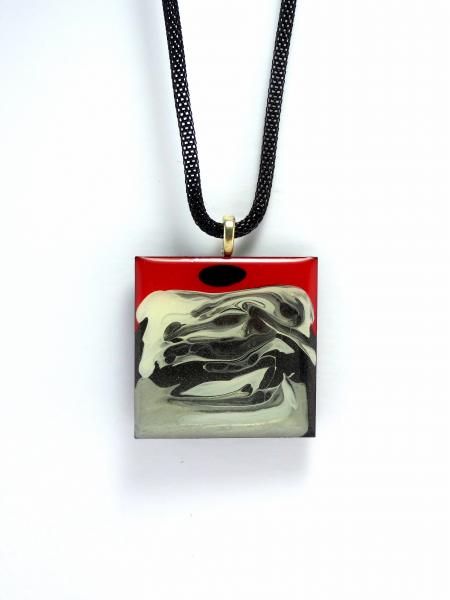 Zen Scape Square Pendants, Black sky white moon - see variations picture