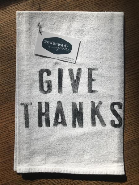 Give Thanks - Dish Towel picture