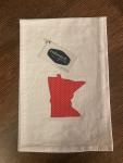 Minnesota Dish Towel - Red with White Dots