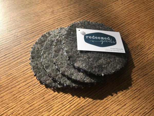 Beaded Coasters - Set of Four picture