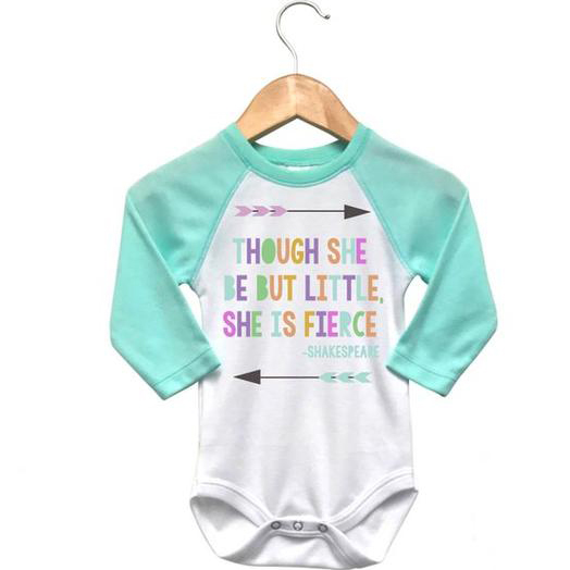 Little But Fierce Baby Onesie