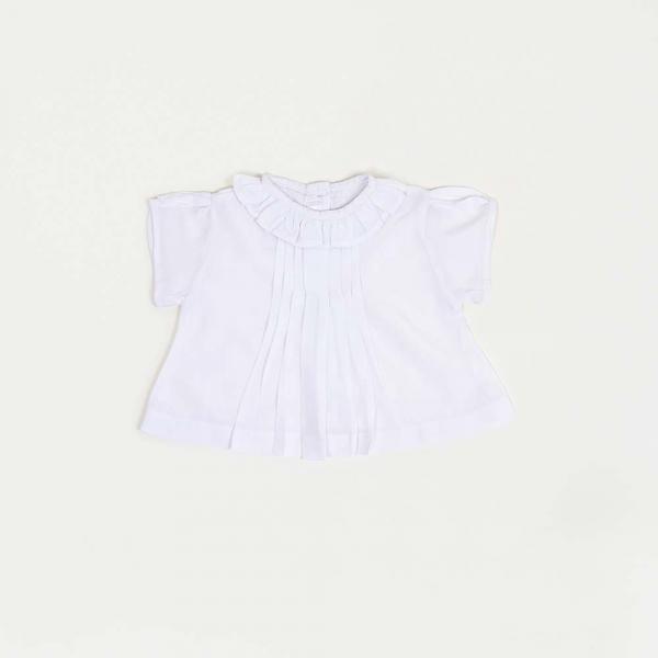 Batiste Ruffle Collar Shirt