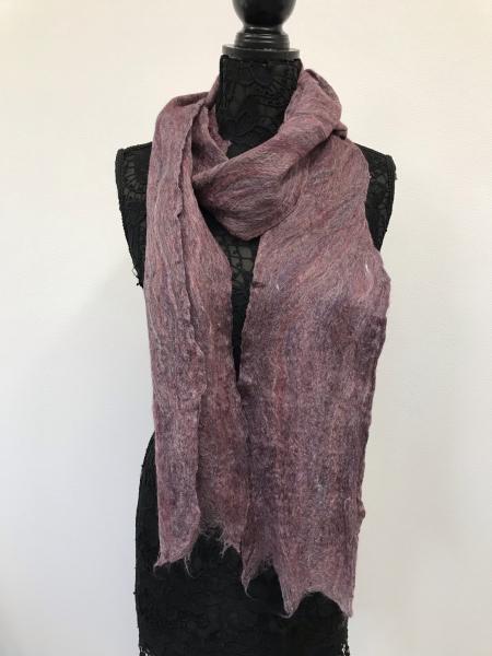 Cobweb Scarf, Red Multi; Merino Wool/Silk blend