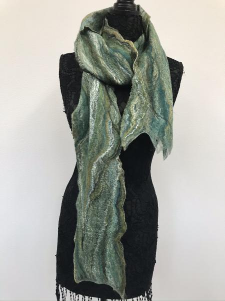 Cobweb scarf, DelMar, merino wool/silk blend picture