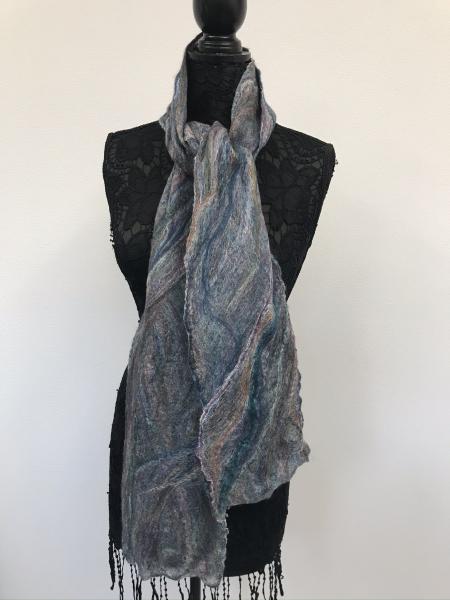 Cobweb scarf, Diablo, merino wool/silk blend