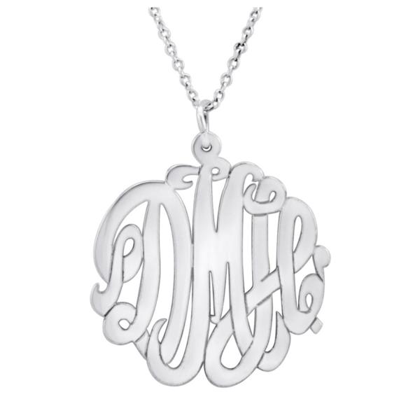 Monogrammed Cut Out Necklace picture