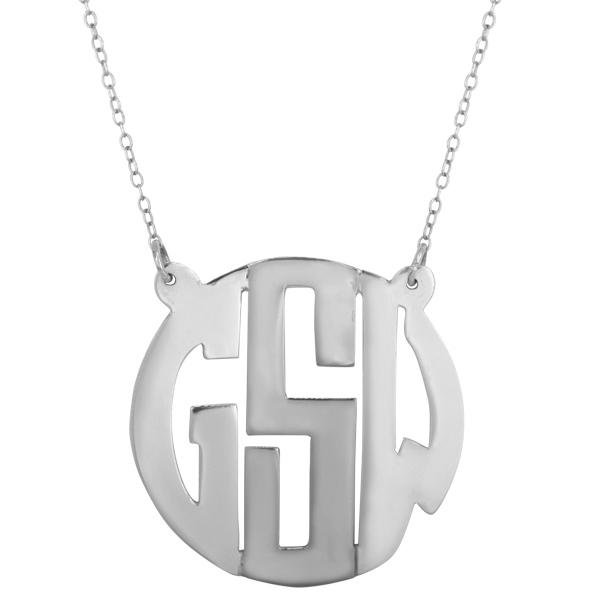 Monogrammed Cut Out Necklace picture