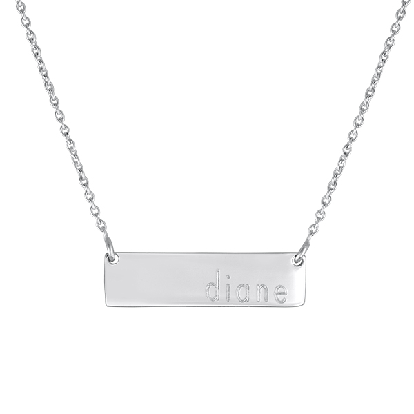 Engraved Dillon Bar Necklace picture