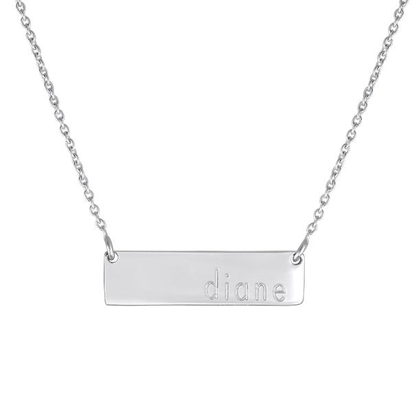 Engraved Dillon Bar Necklace picture