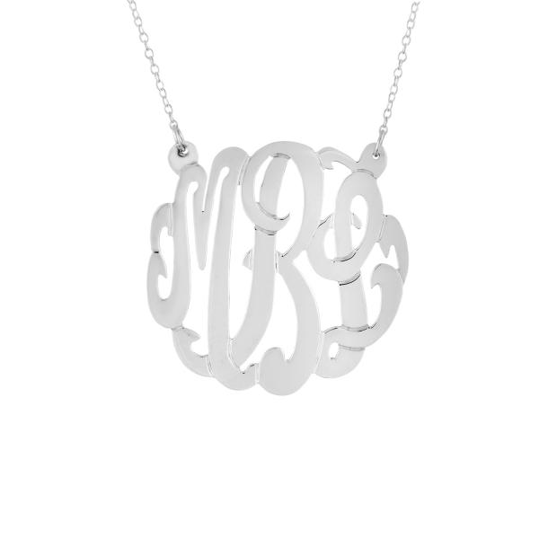 Monogrammed Cut Out Necklace picture