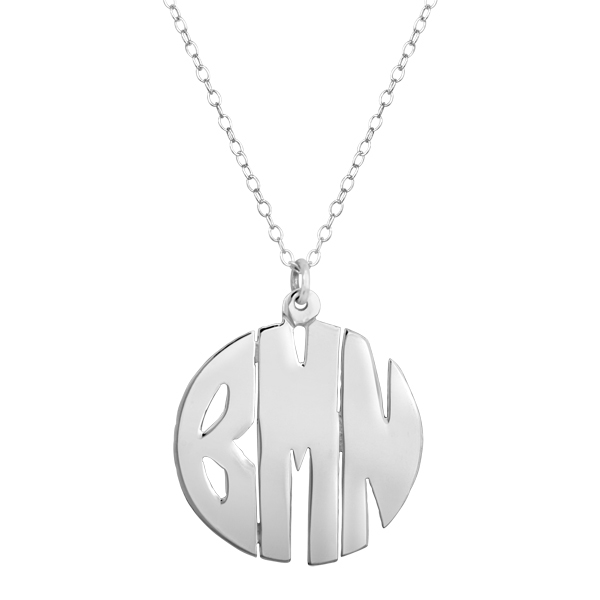 Monogrammed Cut Out Necklace picture