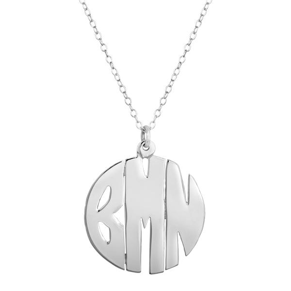 Monogrammed Cut Out Necklace picture