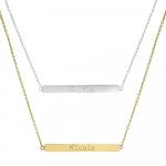 Engrave Lily Bar Necklace