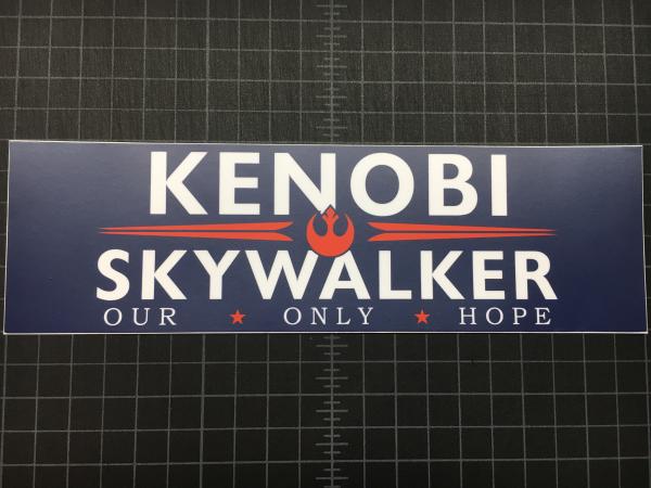 Kenobi-Skywalker printed decal