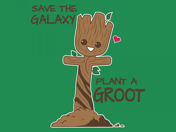 Save the Galaxy, Plant a Groot / Marvel Guardians inspired t-shirt picture