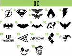 DC vinyl decals