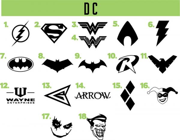 DC vinyl decals picture