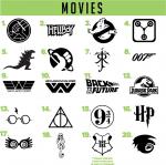 Movies vinyl decals