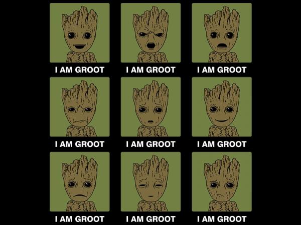 Many Moods of Groot / Marvel Guardians inspired t-shirt picture