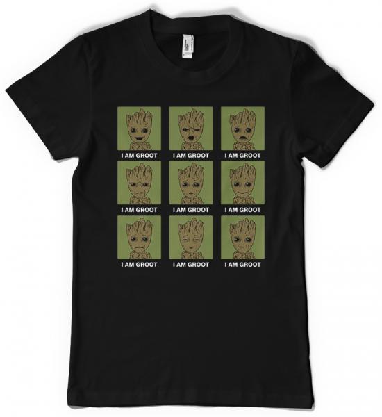 Many Moods of Groot / Marvel Guardians inspired t-shirt picture