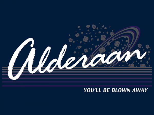 Alderaan / Star Wars inspired vacation t-shirt picture