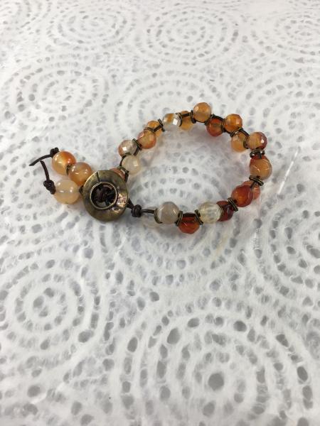 Faceted Carnelian Bracelet picture