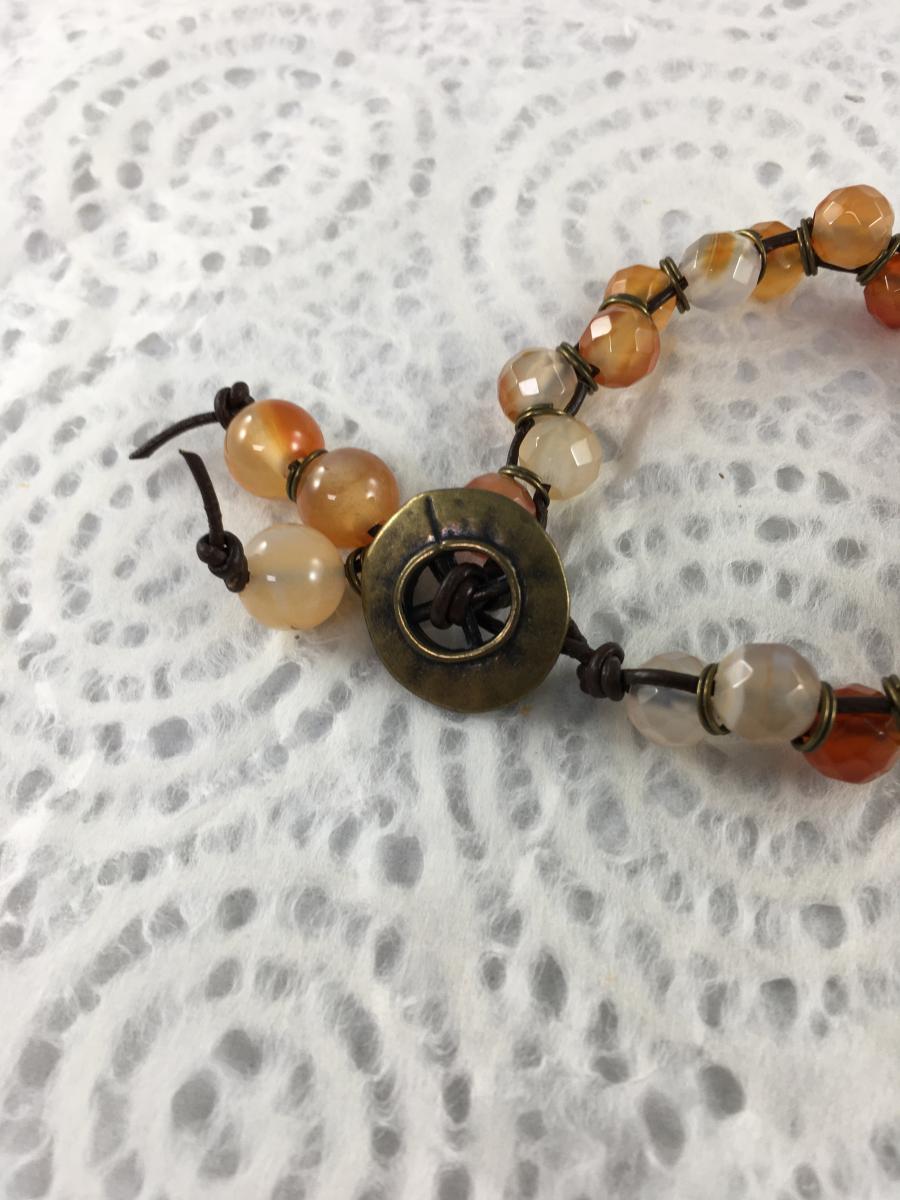 Faceted Carnelian Bracelet picture