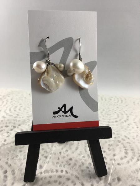 Freshwater and Mother of Pearl Earrings
