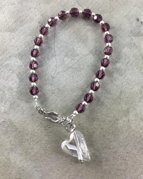 Amethyst Swarovski Crystal Bracelet picture