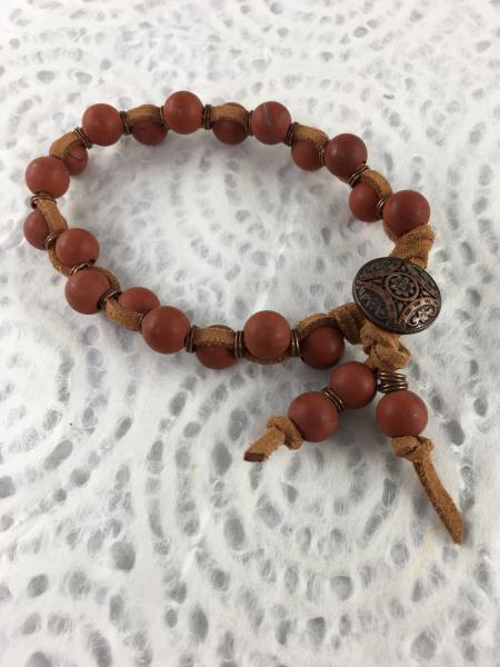 Red Jasper Bracelet (Vegan)