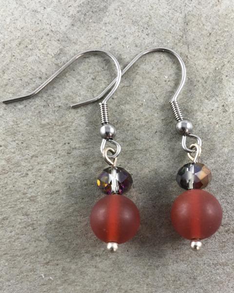 Red Carnelian Drop Earrings picture